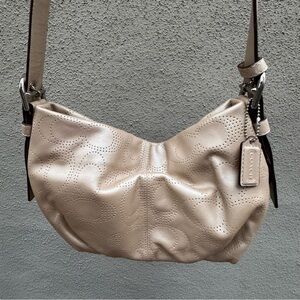 Coach Perforated Leather Shoulder Bag or Crossbody